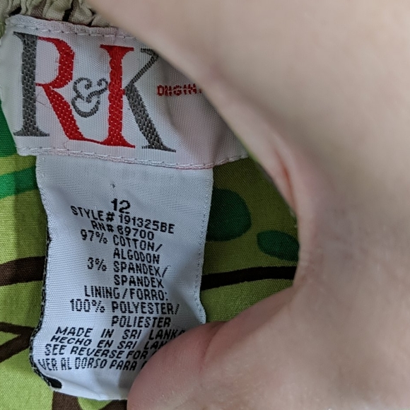 Tropical Pattern Dress with Ruffle - Picture 3 of 3